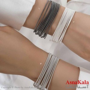 دستبند زنانه پینترستی  مدل کشی رنگی کد DSB18582W