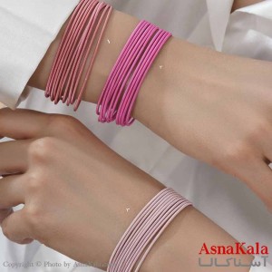 دستبند زنانه پینترستی  مدل کشی رنگی کد DSB18583W