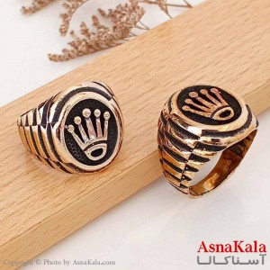 انگشتر طلاروس مردانه خاص طرح رولکس کد ANG19610W