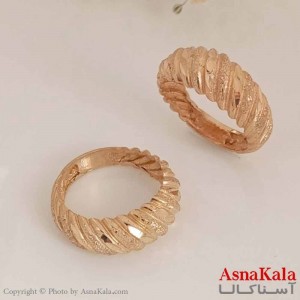 انگشتر زنانه طلاروس  مدل گرد کد ANG19637W