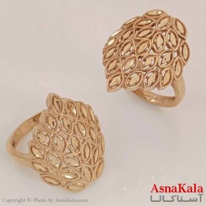انگشتر زنانه طلاروس  مدل شاهانه کد ANG19638W