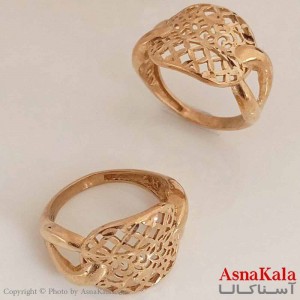 انگشتر زنانه طلاروس  شیک طلایی کد ANG19641W