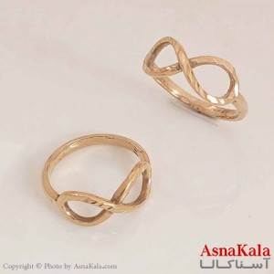 انگشتر زنانه طلاروس  مدل بی نهایت کد ANG19645W