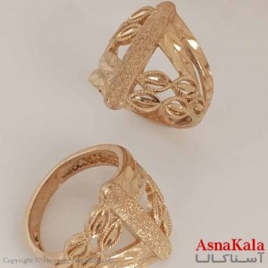 انگشتر زنانه طلاروس  مدل خطی کد ANG19646W