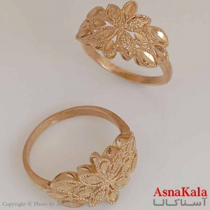 انگشتر زنانه طلاروس  مدل تاج گل کد ANG19647W