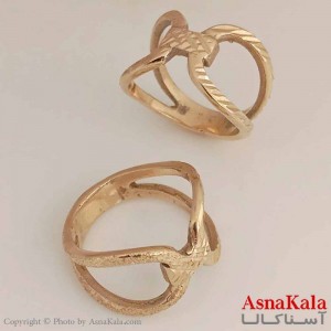 انگشتر زنانه طلاروس  مدل متصل کد ANG19653W