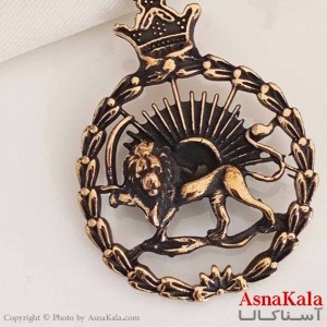 گردنبند مردانه طلاروس مدل شیر و خورشید کد GNB16891W