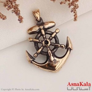 گردنبند مردانه طلاروس مدل لنگر کد GNB16892W