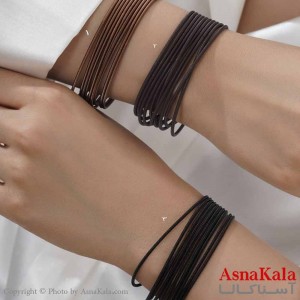 دستبند زنانه پینترستی مدل کشی رنگی کد DSB18584W