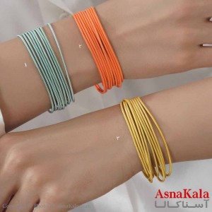 دستبند زنانه پینترستی مدل کشی رنگی کد DSB18585W