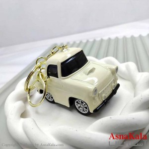 جاکلیدی فانتزی مدل ماشین سفید کد HAIR13968W