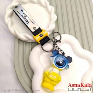 جاکلیدی فانتزی مدل فضانورد زرد کد HAIR13973W