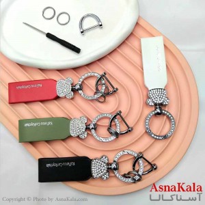 جاکلیدی مدل چرمی خرسی کد HAIR13983W