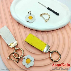 جاکلیدی مدل چرمی گل کد HAIR13984W