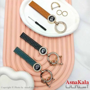 جاکلیدی چرمی نگینی مدل کیا کد HAIR13995W