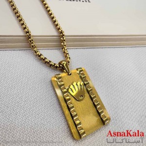 گردنبند مردانه مدل رولکس استیل کد GNB16905W