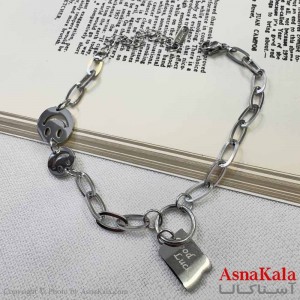 دستبند دخترانه مینیمال مدل لبخند  کد DSB18628W