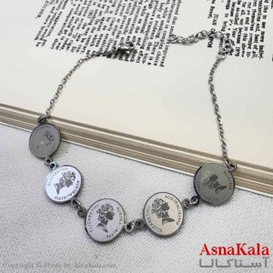 دستبند دخترانه مینیمال مدل الیزابت نقره ای کد DSB18635W