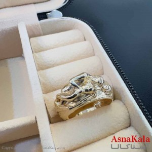 انگشتر زنانه طلاروس مدل آغوش  ANG19673W