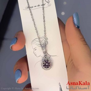 گردنبند دخترانه استیل316 مدل  جواهری کد GNB16950W