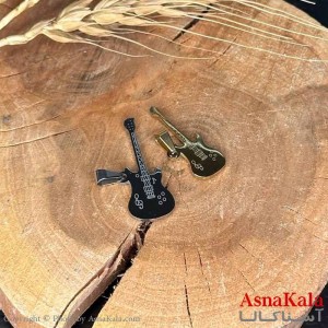 گردنبند ست دونفره  دوتیکه مدل گیتار کد GNB16971W