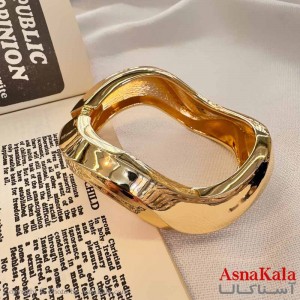 بنگل مینیمال دخترانه استیل 316 مدل دفرمه کد DSB18644W