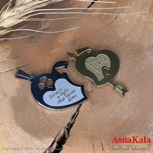 گردنبند ست دونفره  دوتیکه مدل عاشقانه کد GNB16975W