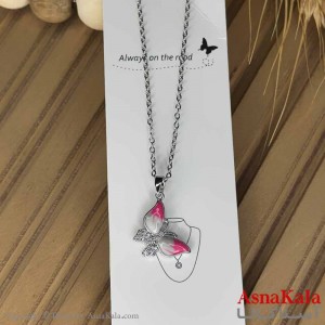 گردنبند دخترانه استیل316 مدل  پروانه کد GNB161013W