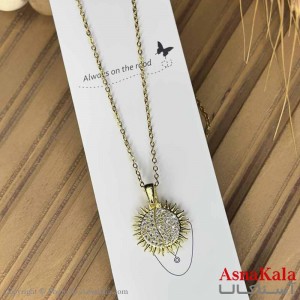 گردنبند دخترانه استیل316 مدل  خورشید تابان کد GNB161020W
