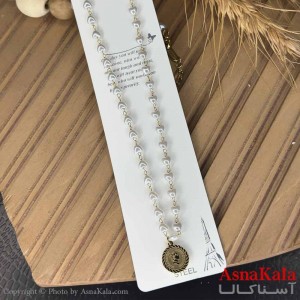 گردنبند دخترانه الیزابت استیل316 مدل  مروارید قلبی کد GNB161023W