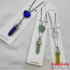 گردنبند ست دونفره  منشور و قلب  کد GNB161030W