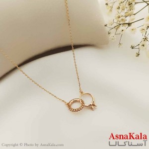 گردنبند ژوپینگ مینیمال دخترانه مدل حلقه کد GNB161035W