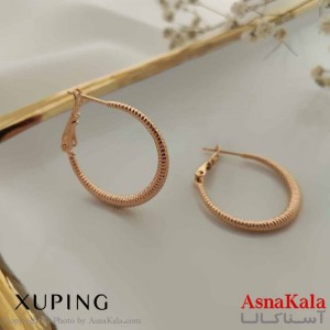 گوشواره حلقه ای زنانه مدل دایره ژوپینگ کد GSH15692W