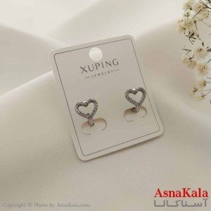 گوشواره آویزی زنانه مدل قلب ژوپینگ کد GSH15694W