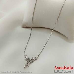 گردنبند ژوپینگ مینیمال دخترانه مدل پروانه نگینی کد GNB161050W