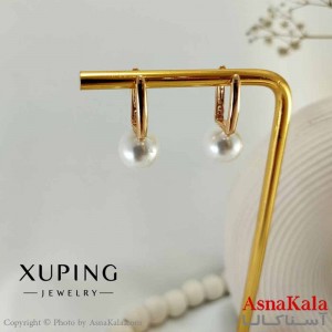 گوشواره آویزی زنانه مدل مروارید مینیمال ژوپینگ کد GSH15720W