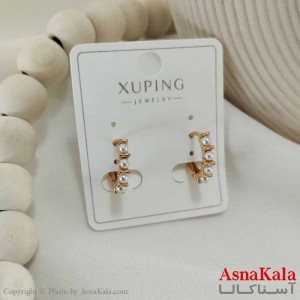 گوشواره حلقه ای زنانه مدل مروارید ظریف ژوپینگ کد GSH15746W