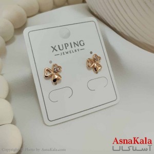 گوشواره میخی زنانه مدل قلبی  ژوپینگ کد GSH15772W
