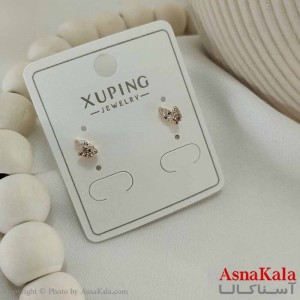 گوشواره میخی زنانه مدل برگ  ژوپینگ کد GSH15775W