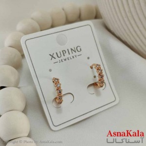 گوشواره حلقه ای زنانه مدل گل ظریف ژوپینگ کد GSH15794W