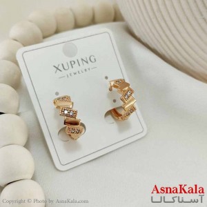 گوشواره حلقه ای زنانه مدل نگین دار ژوپینگ کد GSH15797W