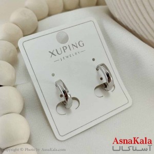 گوشواره حلقه ای زنانه مدل گرد مینیمال ژوپینگ کد GSH15812W