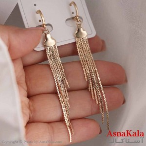 گوشواره میخی زنانه مدل آویز قلبی ژوپینگ کد GSH15837W