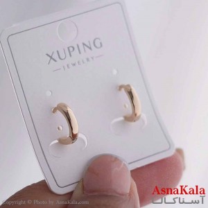 گوشواره حلقه ای زنانه مدل گرد ژوپینگ کد GSH15857W