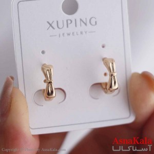 گوشواره حلقه ای زنانه مدل پاپیون مینیمال ژوپینگ کد GSH15861W