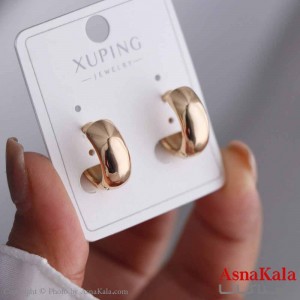 گوشواره حلقه ای زنانه مدل گرد آینه ای ژوپینگ کد GSH15875W