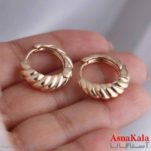 گوشواره حلقه ای زنانه مدل پیچی ژوپینگ کد GSH15883W