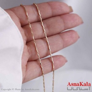 گردنبند ژوپینگ مینیمال دخترانه مدل زنجیری کد GNB161076W