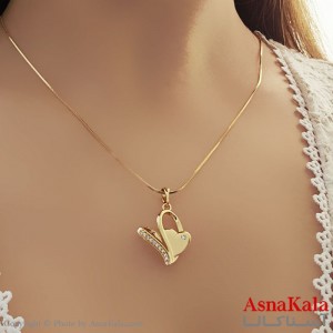 گردنبند ژوپینگ قلب طلایی