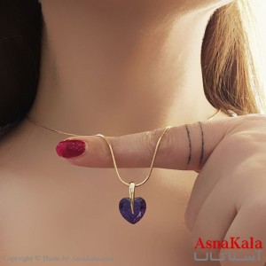 گردنبند ژوپینگ مینیمال دخترانه مدل سنگ رنگی کد GNB161092W